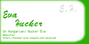 eva hucker business card